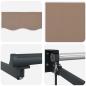 Preview: Manuelle Gelenkarmmarkise mit LEDs Taupe