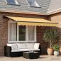 Preview: ARDEBO.de - Einziehbare Markise Sand 3 x 2,5 m Polyester und Aluminium