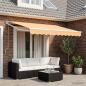 Preview: ARDEBO.de - Ausziehbare Markise Sand 3,5 x 2,5 m Polyester und Metall