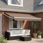 Preview: ARDEBO.de - Ausziehbare Markise Taupe 3,5 x 2,5 m Polyester und Metall