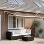 Preview: ARDEBO.de - Ausziehbare Markise Taupe 350 x 250 cm Stoff und Metall