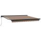 Preview: Ausziehbare Markise Taupe 350 x 250 cm Stoff und Metall