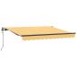 Preview: Ausziehbare Markise Sand 400 x 300 cm Stoff und Aluminium