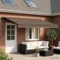 Preview: ARDEBO.de - Einziehbare Markise Taupe 4 x 3 m Polyester und Aluminium