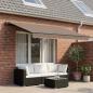Preview: ARDEBO.de - Ausziehbare Markise Taupe 400 x 350 cm Polyester und Aluminium