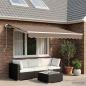 Preview: ARDEBO.de - Ausziehbare Markise Taupe 450 x 300 cm Polyester