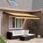 Preview: ARDEBO.de - Ausziehbare Markise Sand 500 x 300 cm Stoff und Metall