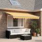Preview: ARDEBO.de - Manuell einziehbare Markise Sand 5 x 3 m
