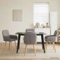 Preview: ARDEBO.de - Esszimmerstühle 4 Stk. Stoff Taupe 56,5 x 50 x 87,5 cm