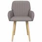 Preview: Esszimmerstühle 4 Stk. Stoff Taupe 56,5 x 50 x 87,5 cm