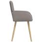 Preview: Esszimmerstühle 4 Stk. Stoff Taupe 56,5 x 50 x 87,5 cm