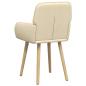 Preview: Esszimmerstühle 4 Stk. Stoff Creme 56,5 x 50 x 87,5 cm