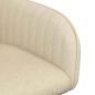 Preview: Esszimmerstühle 4 Stk. Stoff Creme 56,5 x 50 x 87,5 cm