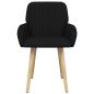 Preview: Esszimmerstühle 6 Stk. Stoff Schwarz 56,5 x 50 x 87,5 cm