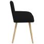 Preview: Esszimmerstühle 6 Stk. Stoff Schwarz 56,5 x 50 x 87,5 cm