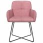 Preview: Esszimmerstühle 4 Stk. Samt Rosa 59 x 56,5 x 86 cm