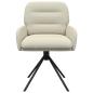 Preview: Drehstuhl Esszimmer 4 Stk. Kunstleder Creme 59 x 59,5 x 90 cm