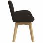 Preview: Drehstuhl Esszimmer 4 Stk. Bouclé Schwarz 54 x 58 x 87 cm