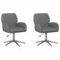 Preview: Bürostühle 2 Stk. 54 x 58 x 90 cm Dunkelgrau Stoff