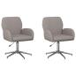 Preview: Bürostühle 2 Stk. 54 x 58 x 90 cm Taupe Stoff
