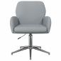 Preview: Bürostühle 4 Stk. 54 x 58 x 90 cm Hellgrau Stoff