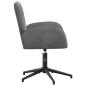 Preview: Bürostühle 2 Stk. 54 x 55 x 90 cm Dunkelgrau Samt