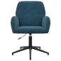 Preview: Bürostühle 2 Stk. 54 x 55 x 90 cm Blau Samt