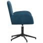 Preview: Bürostühle 2 Stk. 54 x 55 x 90 cm Blau Samt