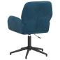 Preview: Bürostühle 2 Stk. 54 x 55 x 90 cm Blau Samt