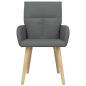 Preview: Esszimmerstühle 4 Stk. Stoff Dunkelgrau 60 x 56 x 96 cm