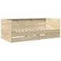Preview: Tagesbett mit Schubladen mit Regal Sonoma-Eiche Holzwerkstoff