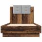 Preview: Bettgestell mit Kopfteil Altholz Holzwerkstoff