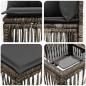 Preview: Gartensofa-set 8 Stk. Grau Poly-Rattan