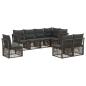 Preview: Gartensofa-set 8 stk. Grau Poly-Rattan