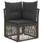 Preview: Gartensofa-set 9 Stk. Grau Poly-Rattan