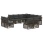 Preview: Gartensofa-set 11 stk. Grau Poly-Rattan