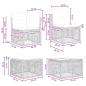 Preview: Gartensofa-set 8 Stk. Grau Poly-Rattan