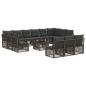 Preview: Gartensofa-set 14 stk. Grau Poly-Rattan