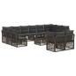 Preview: Gartensofa-set 13 Stk. Grau Poly-Rattan