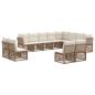 Preview: Gartensofa-set 12 Stk. Beige Poly-Rattan