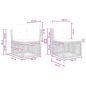 Preview: Gartensofa-set 12 Stk. Beige Poly-Rattan