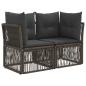Preview: Gartensofa-set 12 stk. Grau Poly-Rattan