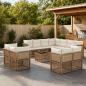 Preview: ARDEBO.de - Gartensofa-set 12 Stk. Beige Poly-Rattan