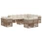 Preview: Gartensofa-set 13 Stk. Beige Poly-Rattan