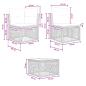 Preview: Gartensofa-set 13 Stk. Beige Poly-Rattan