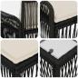 Preview: Gartensofa-set 11 Stk. Schwarz Poly-Rattan