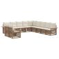 Preview: Gartensofa-set 11 Stk. Beige Poly-Rattan