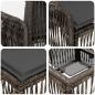 Preview: Gartensofa-set 7 Stk. Grau Poly-Rattan