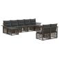 Preview: Gartensofa-set 9 stk. Grau Poly-Rattan