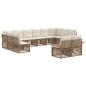 Preview: Gartensofa-set 12 stk. Beige Poly-Rattan